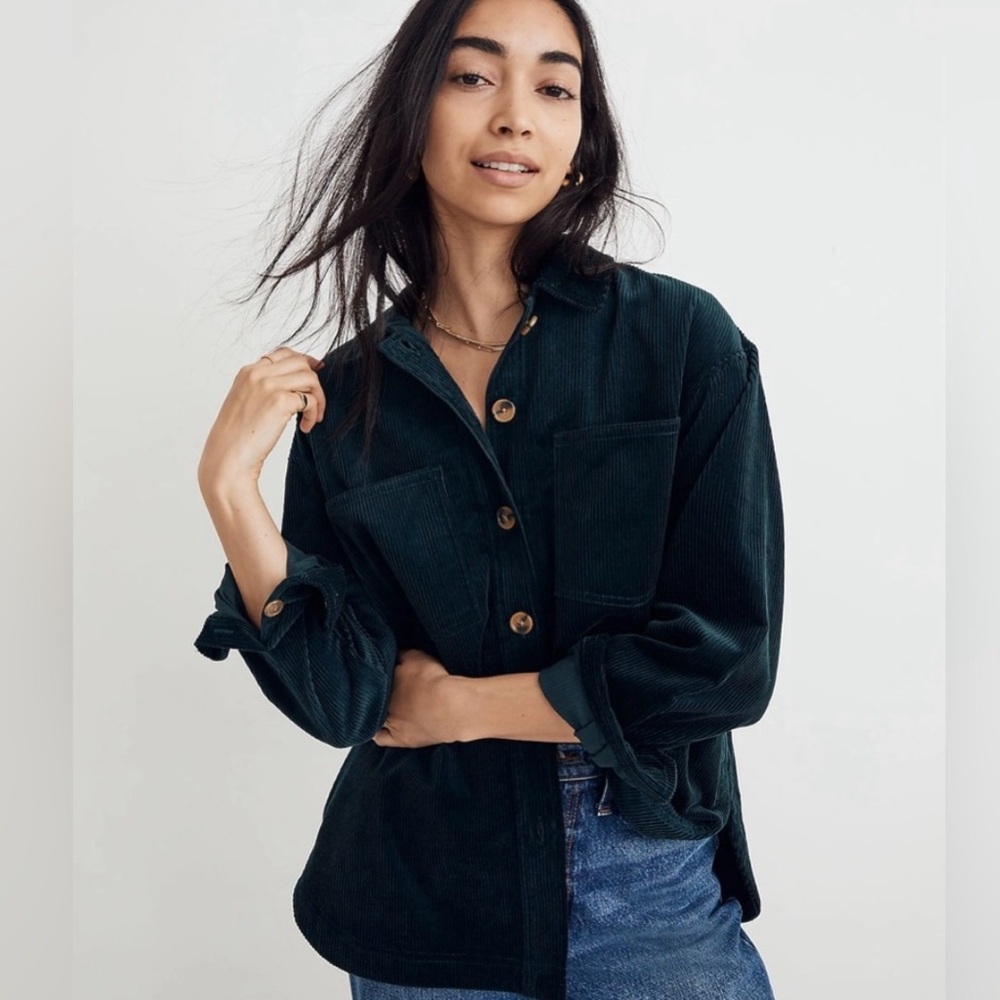 Madewell WMs S Kentwood corduroy shirt jacket